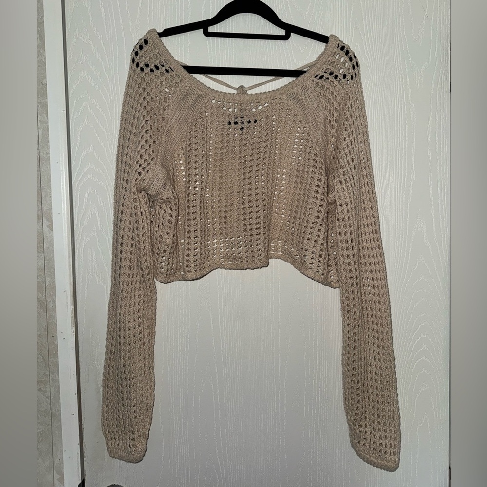 Lulu's Cream Knit Top
